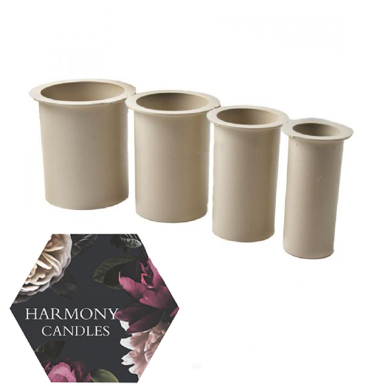 ست قالب شمع ۴ عددی مدل گرد ۷.۵ سانت