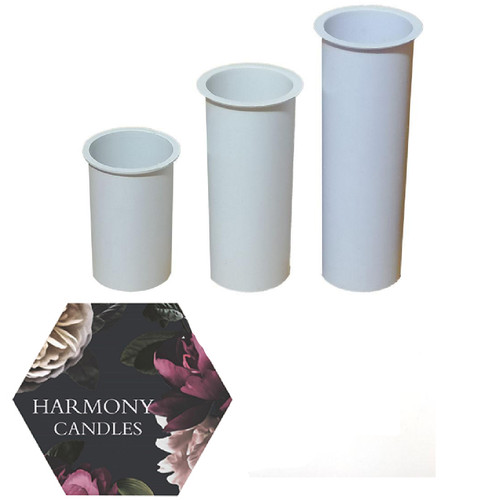 ست قالب استوانه شمع ۳ عددی (قطر۸)