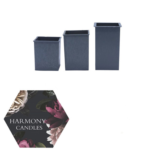 ست قالب شمع مکعب ۳ عددی (قطر۶)