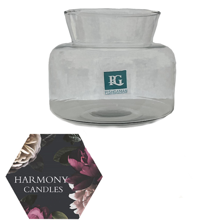 جار شیشه ای تنگ هما